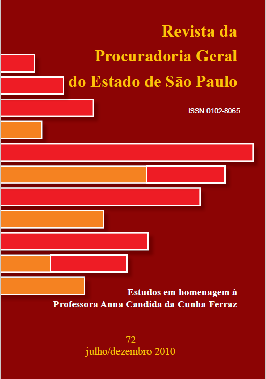 						Visualizar v. 72 (2010): Estudos em homenagem à Professora Anna Candida da Cunha Ferraz
					